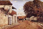 Alfred Sisley Street in Louveciennes oil painting artist